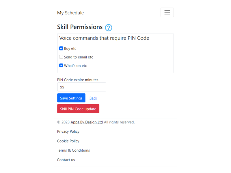Skill permissions